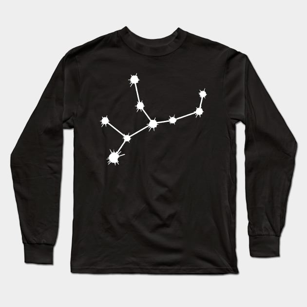 Virgo Constellation Long Sleeve T-Shirt by Scrap Heap Shop